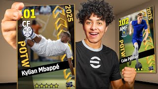 تفتيح أقوي بكج نجوم اسبوع! بالمر 102 و امبابي🔥اكتشفت لاعب هكر 🤯 !! eFootball 25