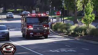 Contra Costa County Fire Protection Dist. Engine 75 Responding.