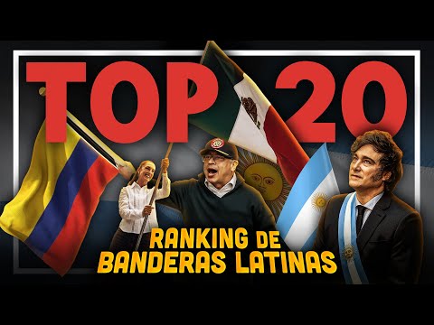 TOP 20 de las MEJORES BANDERAS de América Latina