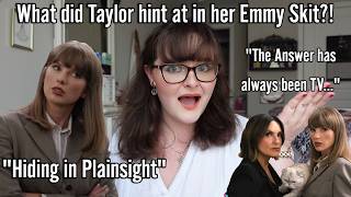 IS TAYLOR SWIFT HINTING AT HER NEXT PROJECT?! *EMMYS SKIT EASTER EGGS*