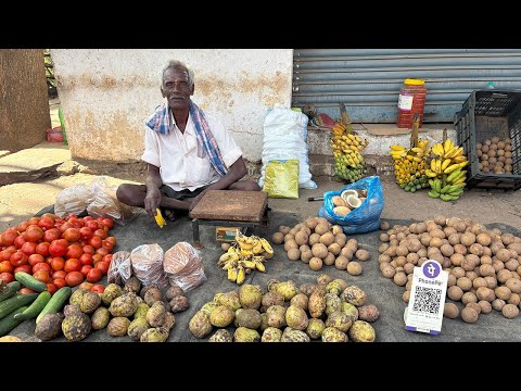 ಬಾಲ್ಯವನ್ನು ನೆನಪಿಸಿದ ಬೇಲದ ಹಣ್ಣು! Farmer Selling Fruits and Vegetables at Kannalli!