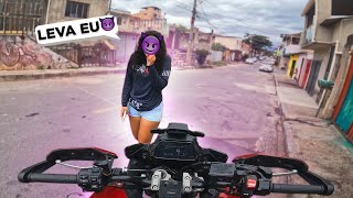 A NOVINHA PEDIU PRA SUBIR NA GARUPA DA TRACER 900 🔥
