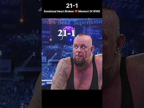 Undertaker Emotional 😭 and Heartbreaking 💔 Streak Over 🪦 Wrestlemania Moment #shorts #wwe