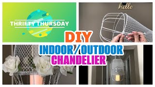 EASY DIY OUTDOOR OR INDOOR HANGING LANTERN DIY CHANDELIER HANGING PLANTER