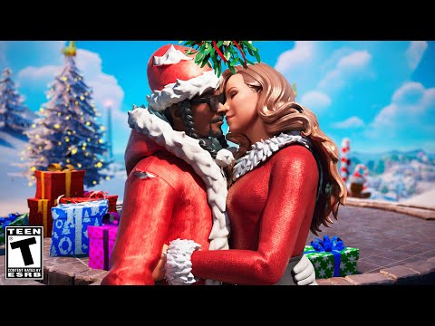 Santa Snoop & Mariah Carey KISS UNDER THE MISTLETOE | Fortnite short Film