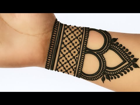 Very easy Simple front hand mehndi design | Arabic mehndi design | Mehandi design |