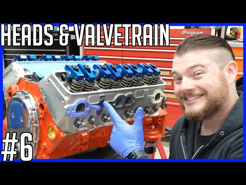 How to Build a Small Block Chevrolet Engine - Part 6: Cylinder Heads and Valve Train | EASY!