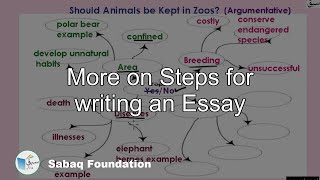 More on Steps for writing an Essay