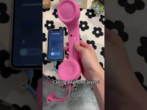 This Pink Rotary Phone Headset is an Absolute Vibe!