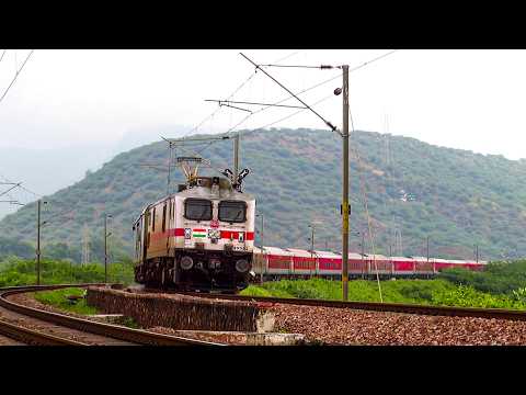 Electric Trains in Beautiful Rajasthan - Indian Railway