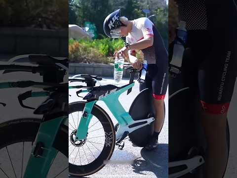 Why do athletes water their bicycles 😱