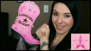 Cowgirl Queen Makeup Palette Unboxing, Review, & Swatches | Jeffree Star Cosmetics