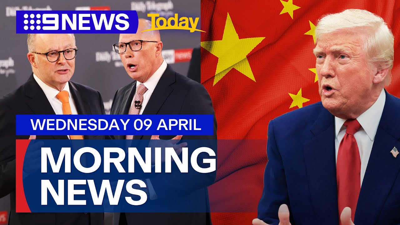 First debate of federal election campaign; Trump escalates trade war with China | 9 News Australia