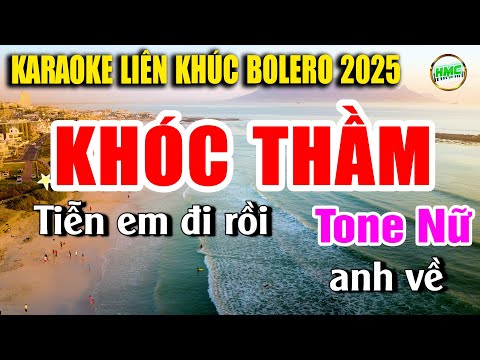 Karaoke Liên Khúc Tuyển Chọn Nhạc Trữ Tình Tone Nữ Dễ Hát | 20 BÀI NHẠC XƯA BOLERO | KHÓC THẦM
