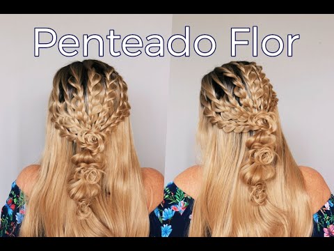 Penteado com flores, Penteado romântico