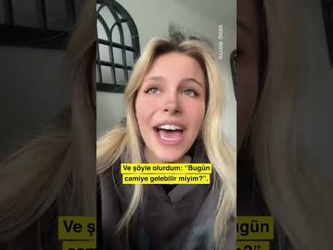 Yeni müslüman olduğunda yanlış anlaşılmalardan dolayı komik anlar yaşayan kız 😄💐