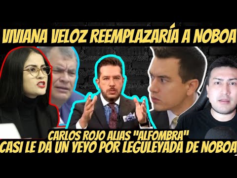 Carlos Rojas casi se "INF4-RT4" Cuando le dicen que VIVIANA VELOZ puede reemplazar a Daniel Noboa