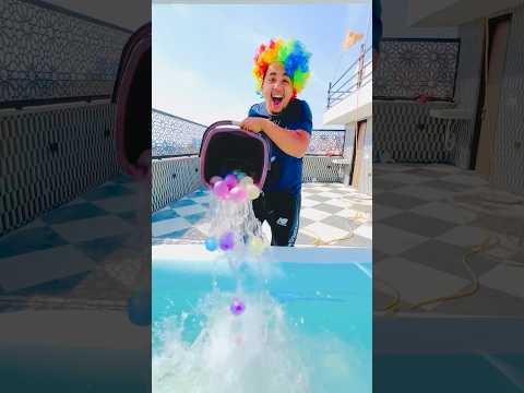 Gubaron se poora water tub bhar diya 😍🌈🎈(Happy holi) #anurathi #dushantkukreja #virashorts