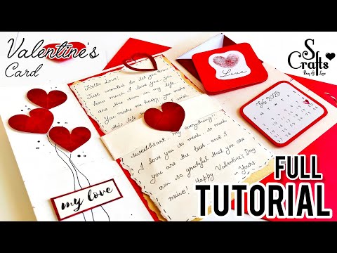 How to make Valentine Card 🌹 Easy handmade love card ideas | paper craft ideas easy |  S Crafts