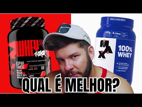 100% WHEY (Max Titanium) X WHEY 100% (Espartanos) - QUAL É MELHOR?