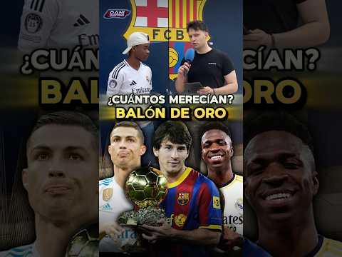 ¿Cuántos BALONES de ORO merecían? #Messi #CristianoRonaldo #BalondeOro #Football #Opinion