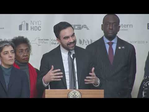 YouTube video thumbnail: Mamdani Attends Groundbreaking for New Affordable Housing