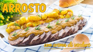 Arrosto in Pentola con Salsa di Verdure - Ricetta Facile Brasato al Vino Rosso - 55winston55