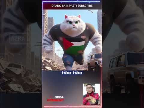 KUCING PALESTINA DITANGKAP #shorts #kucing #palestina # #catvideoscartoon