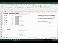 Calculating Relative Frequency in Excel