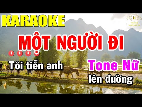 Một Người Đi Karaoke Tone Nữ Nhạc Sống | Trọng Hiếu