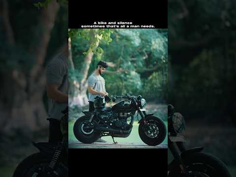 A bike and silence, that’s all! #meteor350 #royalenfield #biker #rider #bollywood #silence #nature