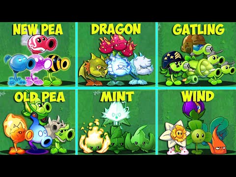 Random 6 Team 4 Plants Battlez - Who Will Win? - Pvz 2 Team Plant vs Team Plant