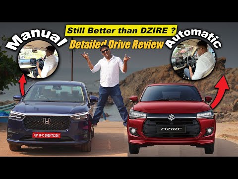 New Honda AMAZE 2024 - Manual VS CVT | Still a better choice over Maruti DZIRE ? Drive Review