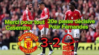 DÉBRIEF : MANCHESTER UNITED VS NOTTINGHAM FOREST 3-2, le dernier de  Casemiro à Old Trafford 🇧🇷🥺👋🏻