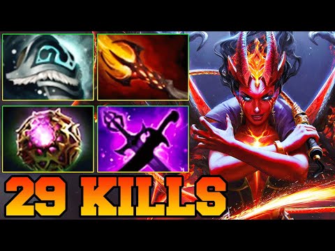 29 Kills QOP Dota 2 Mid Lane Beast - Best Queen Of Pain Dota 2 Gameplay Guide Build 7.39