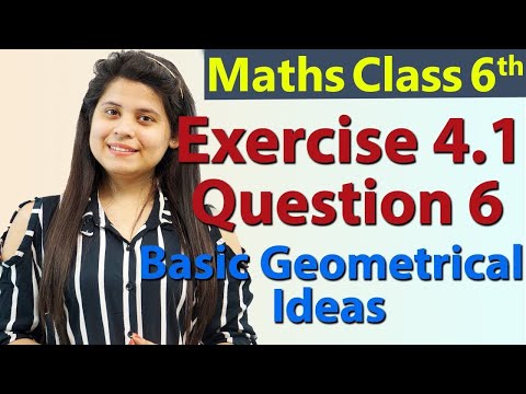 Q 6 - Ex 4.1 - Basic Geometrical Ideas - Chapter 4 - Class 6th NCERT Maths