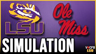 LSU vs Ole Miss - 9/19 Simulation on CFB 27