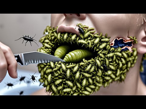 Asmr Infected With Worms, Pustules & Bees Cleaning | severely injured animation