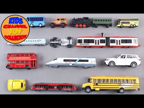 Learn Names & Sounds of Vehicles for Kids + More Fun Toy Videos