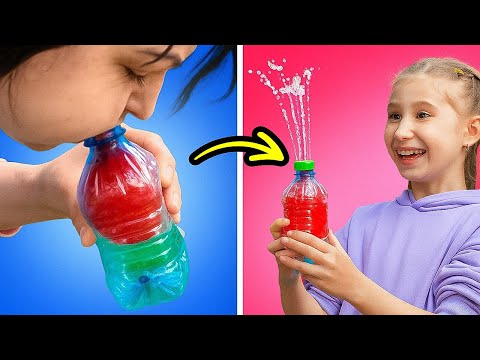 💧 Hey Kids, 😄 Let's Make A Cool Water Fountain From A Bubble! 🫧