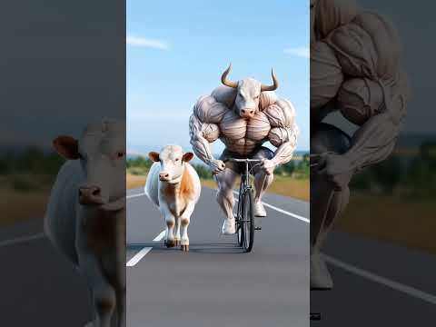 Cow’s Son Becomes Strongest Wrestler 💪🔥 | #aividiotu #wrestling #redbullvscow #hailuoai #minimax