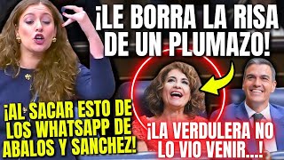 El MOMENTO EXACTO en que ESTER MUÑOZ ACABA con las CARCAJADAS de MONTERO por los WHATSAPP de ÁBALOS