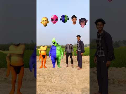 Dancing jocker and funny 😂 boy and fatty dog with me head matching new magic game video #funny