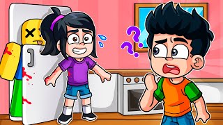 OCULTAMOS CUERPOS EN ROBLOX Y CASI NOS ATRAPAN 😨🔪| HIDE THE BODY (ROBLOX) | ADRI SF