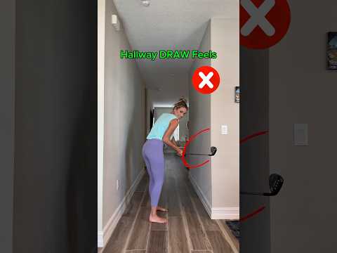 How to Feel and Hit a DRAW! #golf #golfinstruction #golftips #coachcarolin