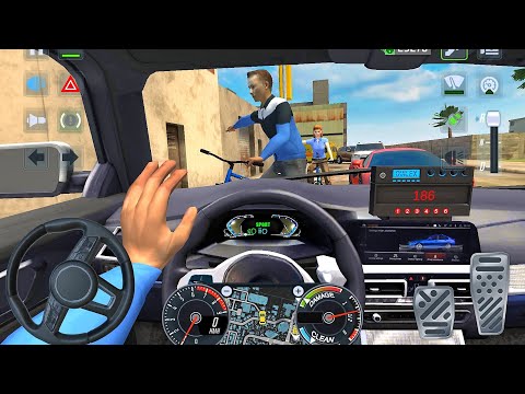 New Real BMW M5 Car Vs City Bicycle Riders - Taxi Simulator 2025 - Car Game Android Gameplay