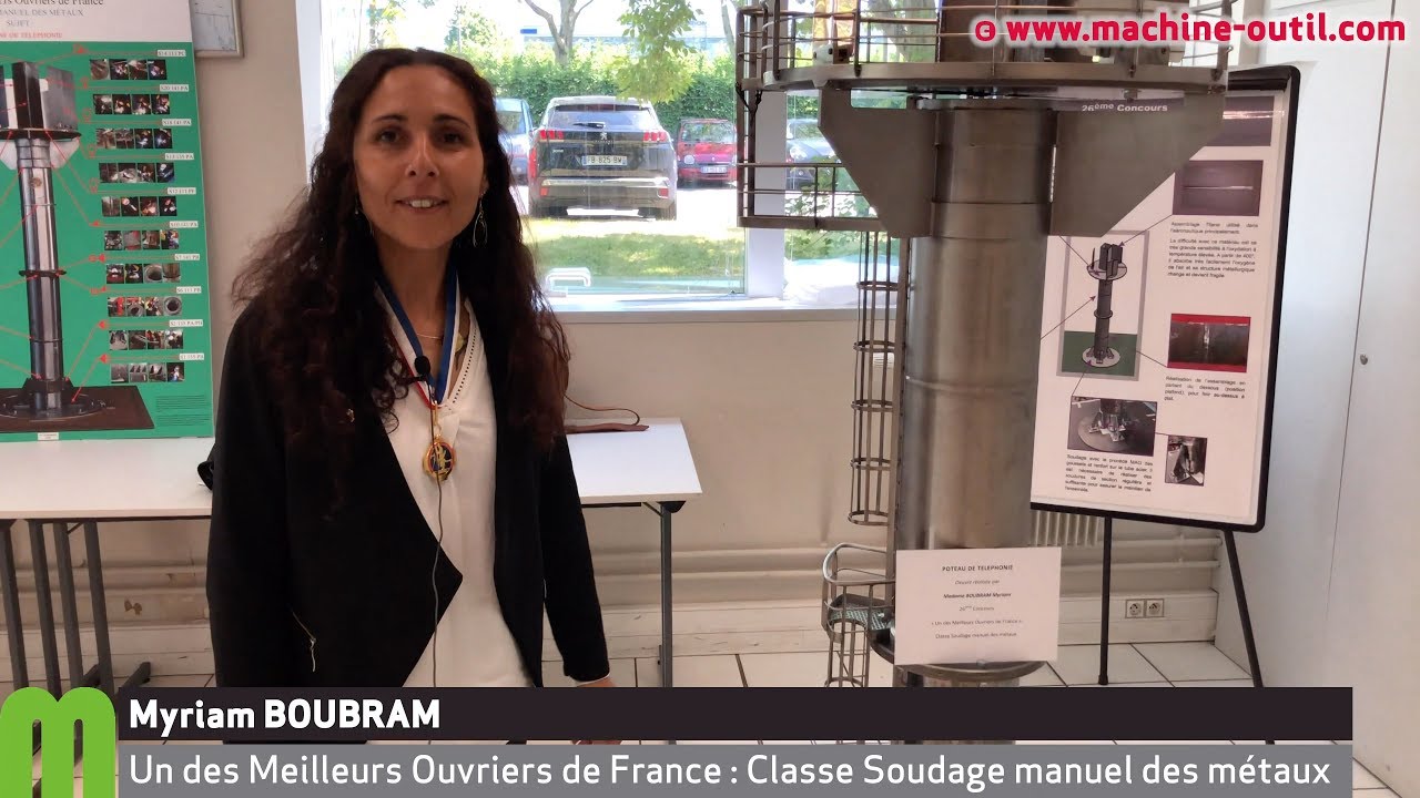 Myriam BOUBRAM, Meilleur Ouvrier de France en Soudage manuel présente son œuvre