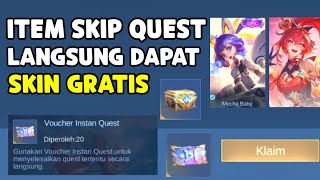 ITEM BARU VOUCHER INSTAN QUEST GRATIS ! LANGSUNG DAPAT SKIN GRATIS TANPA HARUS NUNGGU LAGI