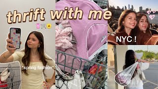 COME THRIFT WITH ME FOR SPRING 🌸 nyc vintage + local thrifting