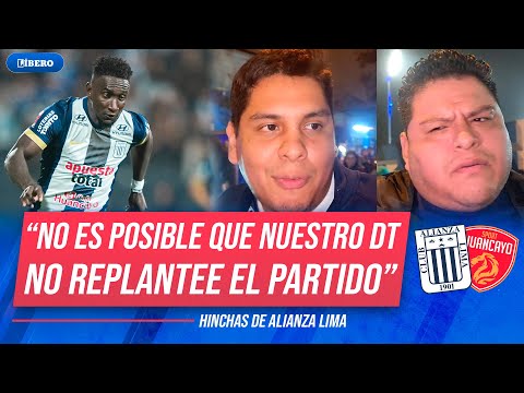 "NO TENEMOS DT": HINCHAS de ALIANZA LIMA REACCIONAN a empate ante SPORT HUANCAYO por LIGA 1 | Líbero